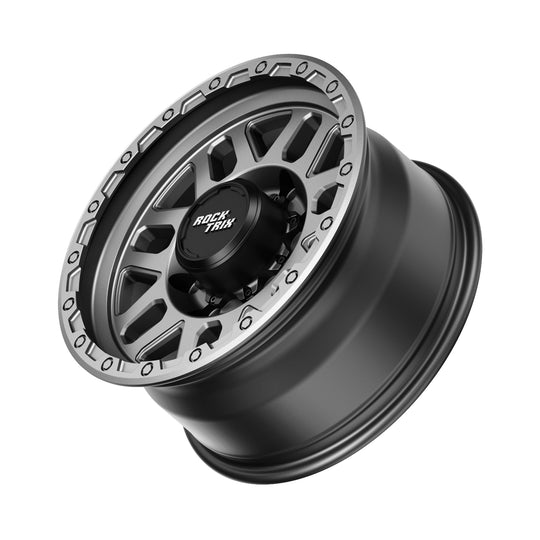 Rocktrix Offroad Wheels - RT110 8Lug 17x8.5 Matte Gunmetal - Heavy Duty Rim, for Chevrolet, GMC, Ram, Ford