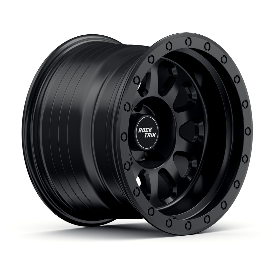 Rocktrix Offroad Wheels RT111 Matte Black  5x114.3 71.5 15x10 for Jeep Wrangler YJ, TJ, Cherokee XJ, Grand Cherokee ZJ