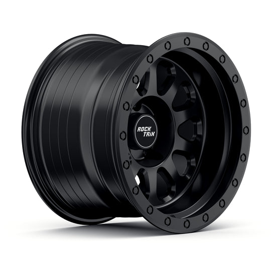 Rocktrix Offroad Wheels RT111 Matte Black  5x114.3 71.5 15x10 for Jeep Wrangler YJ, TJ, Cherokee XJ, Grand Cherokee ZJ