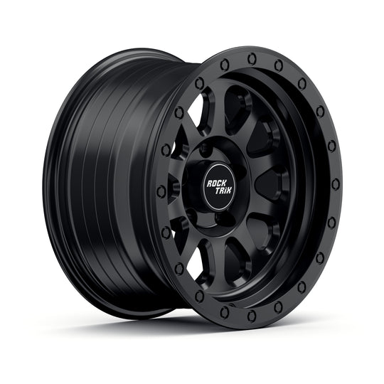 Rocktrix Offroad Wheels RT111 Matte Black  5x114.3 71.5 15x8 for Jeep Wrangler YJ, TJ, Cherokee XJ, Grand Cherokee ZJ