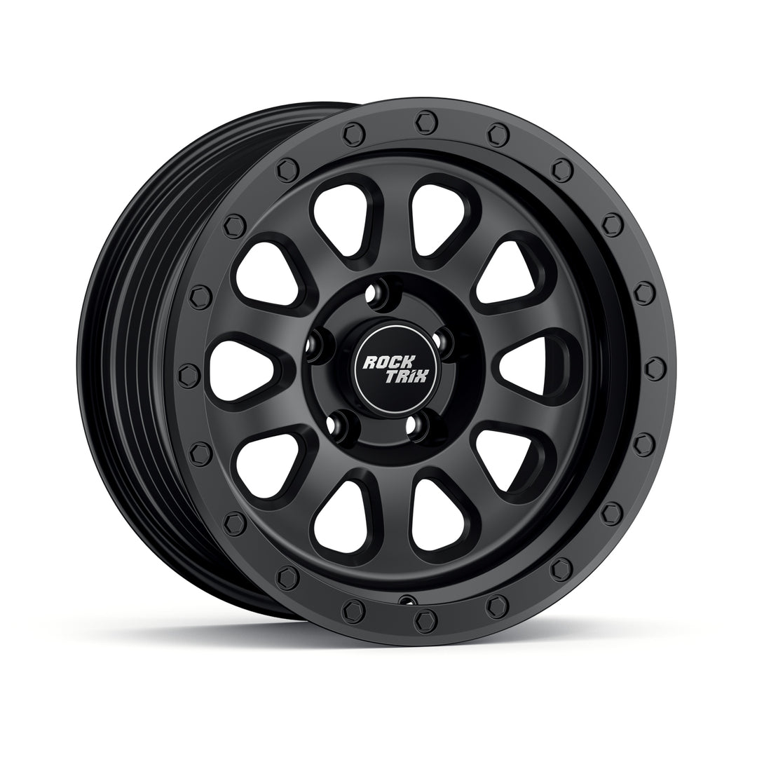 Rocktrix Offroad Wheels RT111 Matte Black  5x114.3 71.5 15x8 for Jeep Wrangler YJ, TJ, Cherokee XJ, Grand Cherokee ZJ
