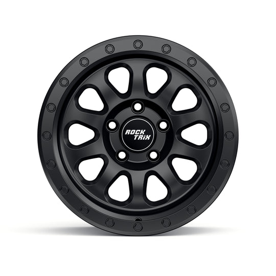 Rocktrix Offroad Wheels RT111 Matte Black  5x114.3 71.5 15x8 for Jeep Wrangler YJ, TJ, Cherokee XJ, Grand Cherokee ZJ