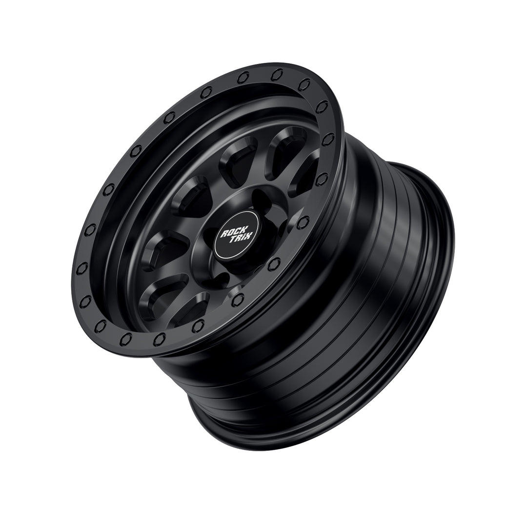Rocktrix Offroad Wheels RT111 Matte Black  5x114.3 71.5 15x8 for Jeep Wrangler YJ, TJ, Cherokee XJ, Grand Cherokee ZJ