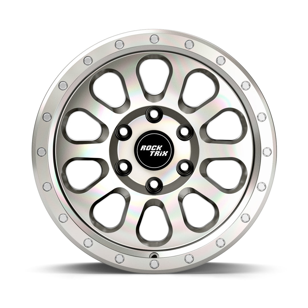 Rocktrix Offroad Wheels RT111 Machined Silver  6x135, 87.1, 18x9 Rims for Ford F150, Bronco Raptor. 6x139.7, 106.1, 17x8.5, ET25 for Toyota, Lexus