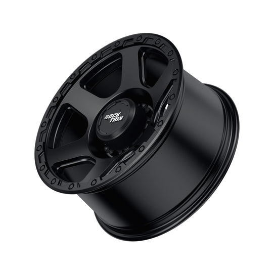 Rocktrix Offroad Wheels - RT112 8Lug 18x9 Matte Black rim - Heavy Duty Rim, for Chevrolet, GMC, Ram, Ford