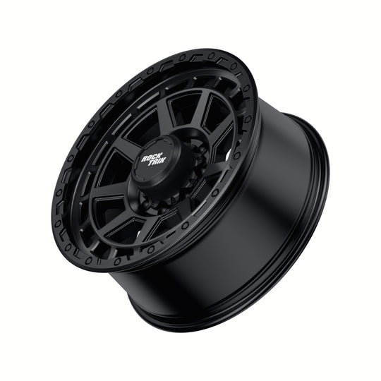 Rocktrix Offroad Wheels - RT114 8Lug 20x9, ET+12, Matte Black rim - Heavy Duty Rim, for Chevrolet, GMC, Ram, Ford