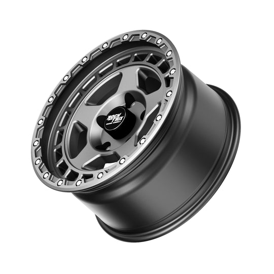 RockTrix Offroad Wheel - RT115 Modern Five Spokes Wheel -  Matte Gunmetal 5 Lug Holes Rim