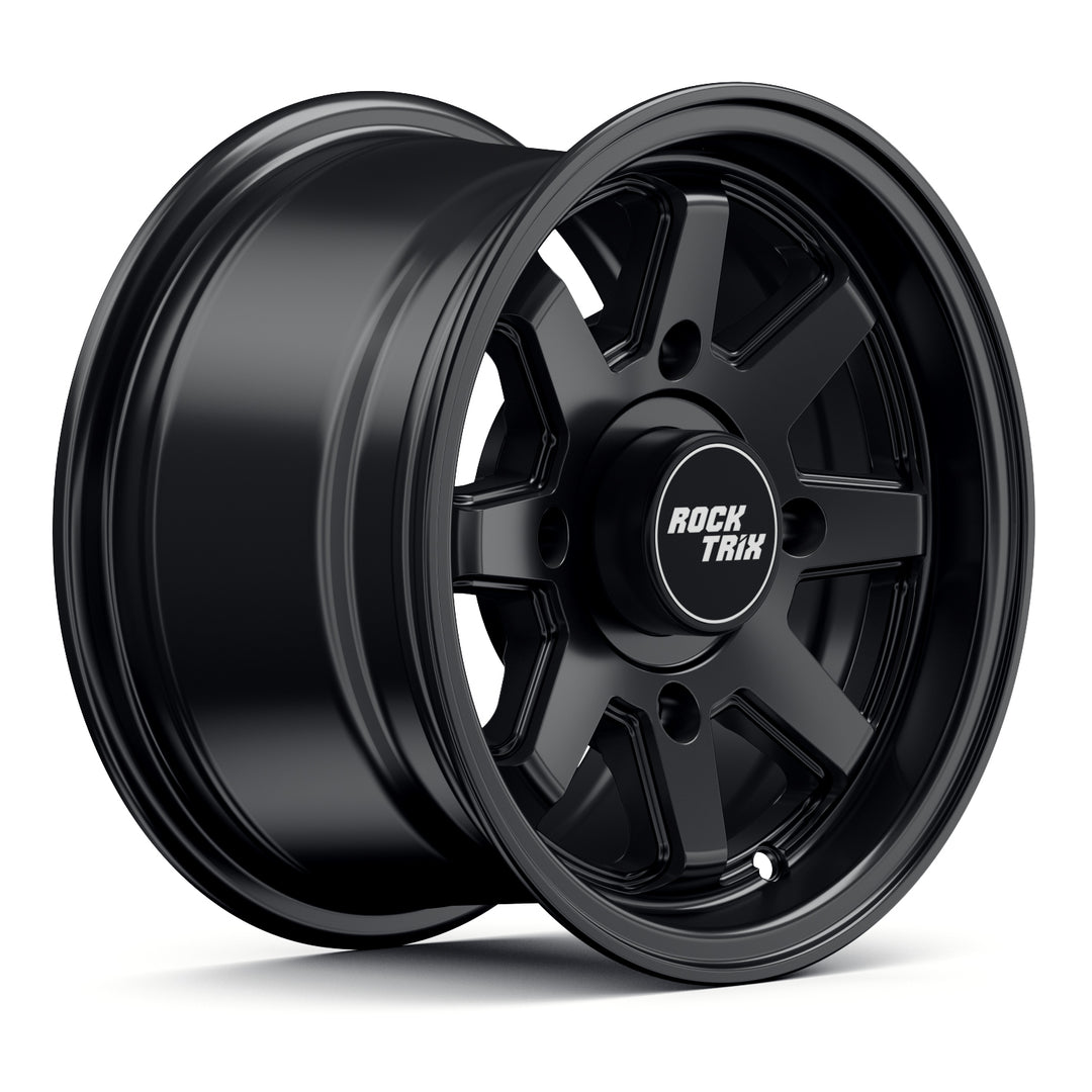 Rocktrix Offroad Wheel - RT116 ATV - 8 Straight Spokes 12x7 ATV UTV rim - Matte Black