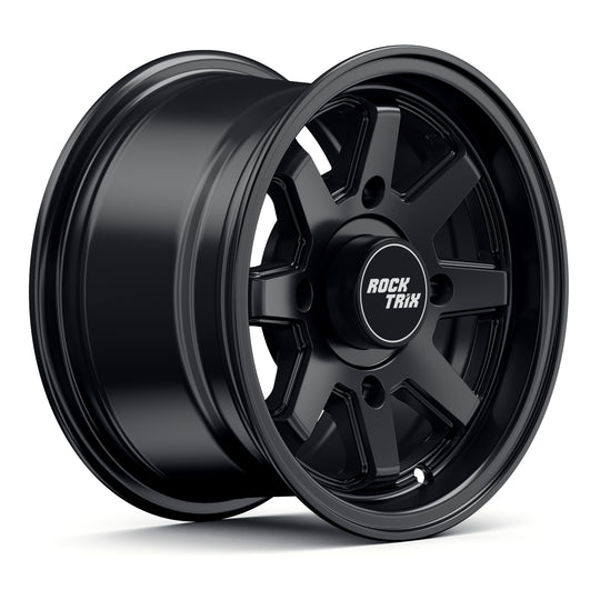 Rocktrix Offroad Wheel - RT116 ATV - 8 Straight Spokes 12x7 ATV UTV rim - Matte Black