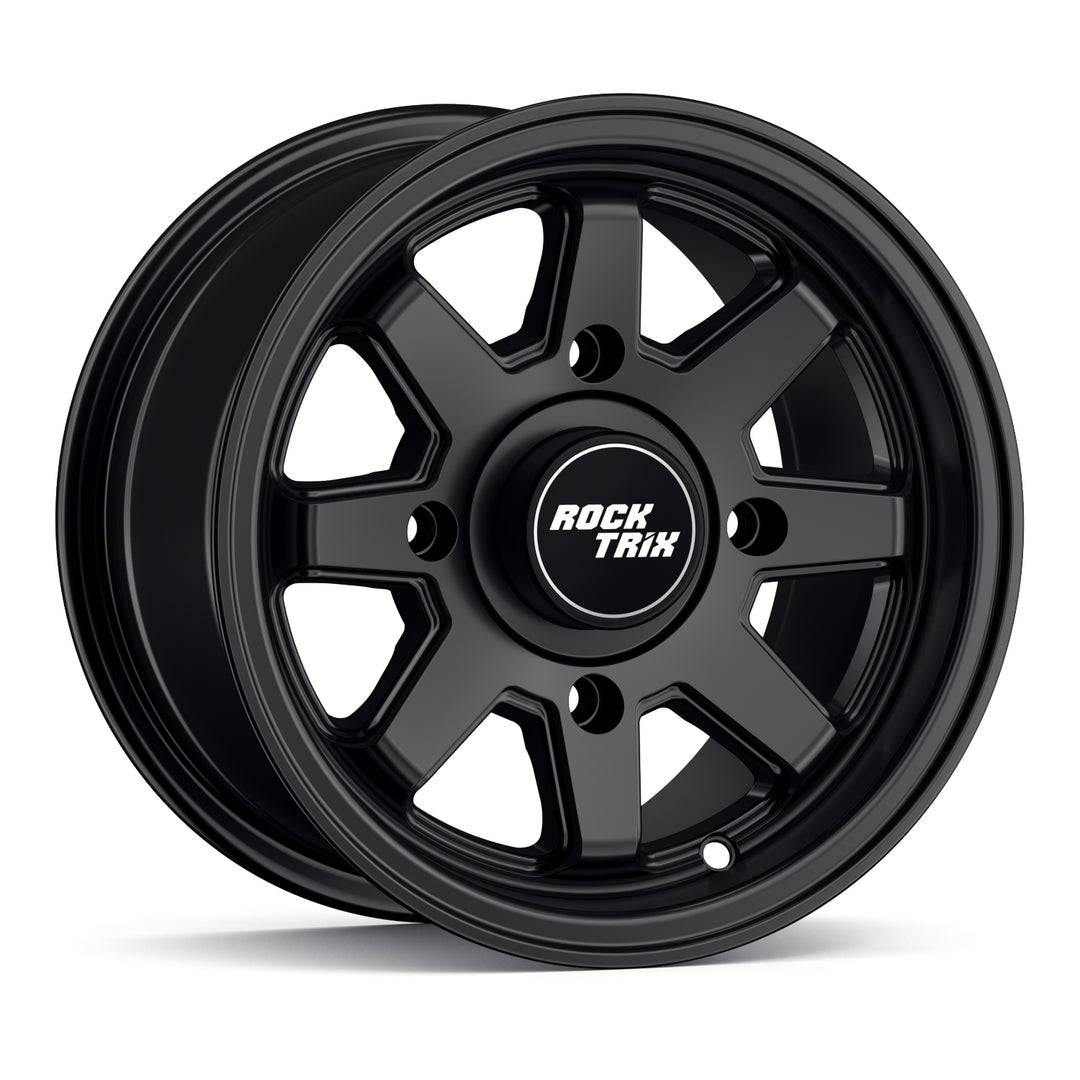 Rocktrix Offroad Wheel - RT116 ATV - 8 Straight Spokes 12x7 ATV UTV rim - Matte Black