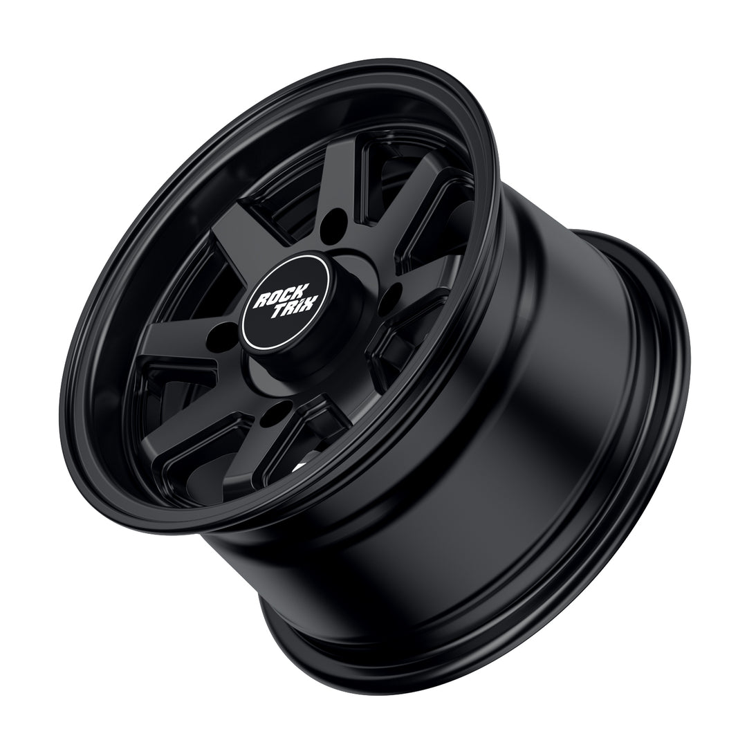 Rocktrix Offroad Wheel - RT116 ATV - 8 Straight Spokes 12x7 ATV UTV rim - Matte Black