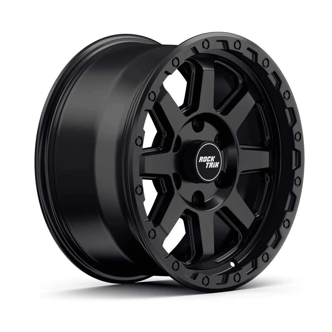 Rocktrix Offroad Wheels RT110 Matte Black 17x8.5 6-Lug rim for Toyota Lexus Ford F150 Bronco