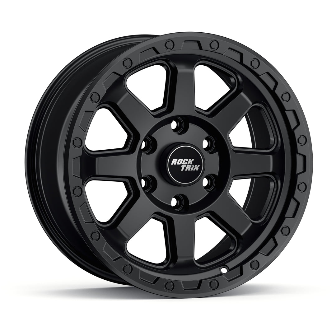 Rocktrix Offroad Wheels RT110 Matte Black 17x8.5 6-Lug rim for Toyota Lexus Ford F150 Bronco