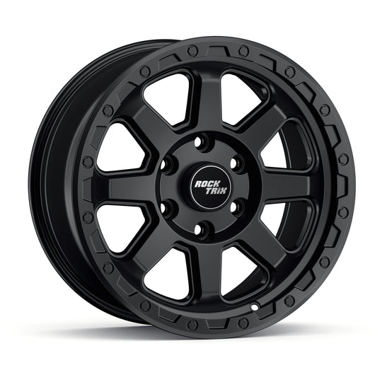 Rocktrix Offroad Wheels RT110 Matte Black 17x8.5 6-Lug rim for Toyota Lexus Ford F150 Bronco