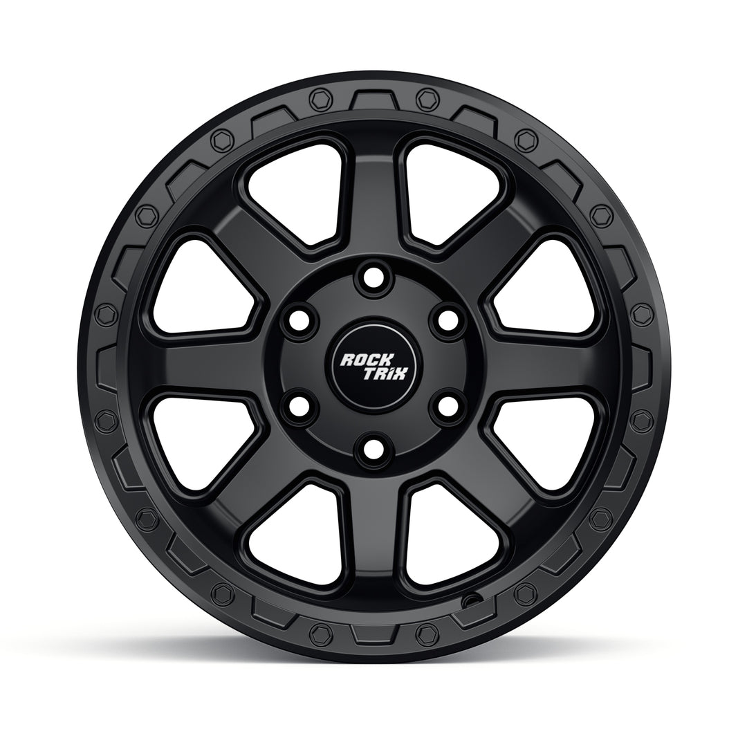 Rocktrix Offroad Wheels RT110 Matte Black 17x8.5 6-Lug rim for Toyota Lexus Ford F150 Bronco