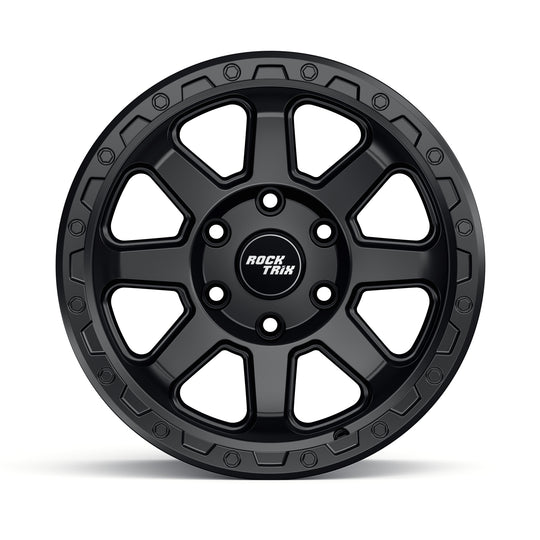 Rocktrix Offroad Wheels RT110 Matte Black 17x8.5 6-Lug rim for Toyota Lexus Ford F150 Bronco