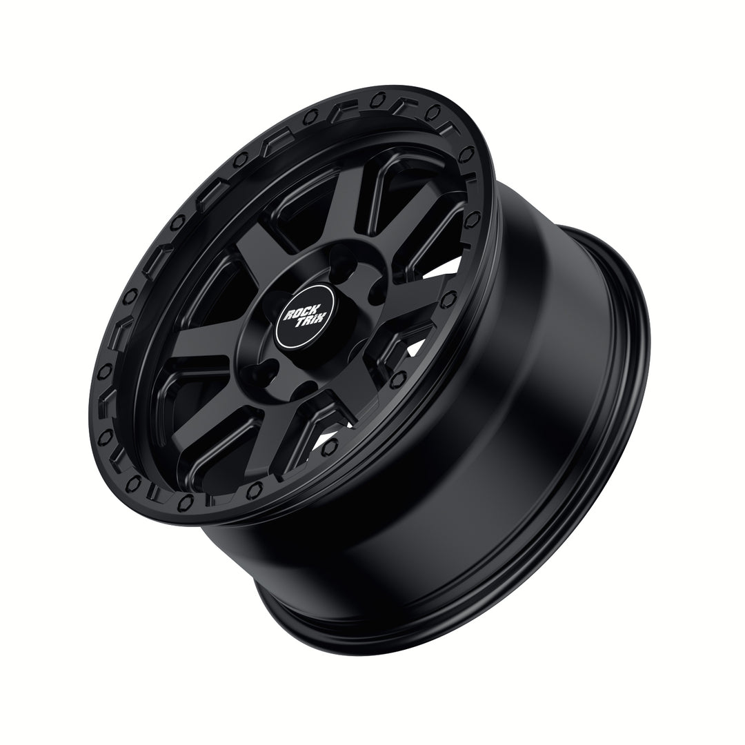 Rocktrix Offroad Wheels RT110 Matte Black 17x8.5 6-Lug rim for Toyota Lexus Ford F150 Bronco
