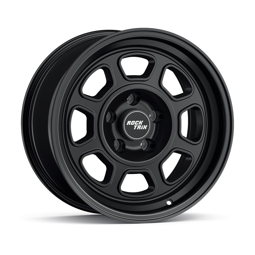 Rocktrix Offorad Wheel RT119 Matte Black 17x9, 5 lug, 5x127 rim for Jeep Wrangler JK JL Gladiator JT