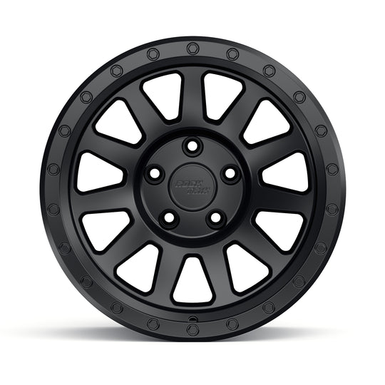 Rocktrix RT120 11 straight spoke 17x9 wheel, Matte Black, 5 lug 5x127, fits Jeep