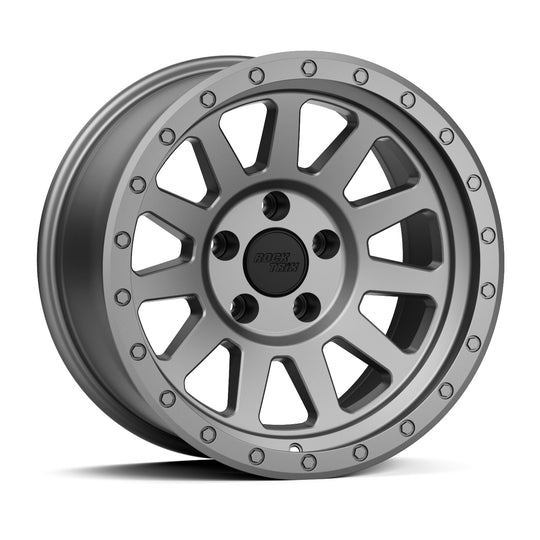 Rocktrix RT120 11 straight spoke 17x9 wheel, Matte Gunmetal, 5 lug 5x127, fits Jeep