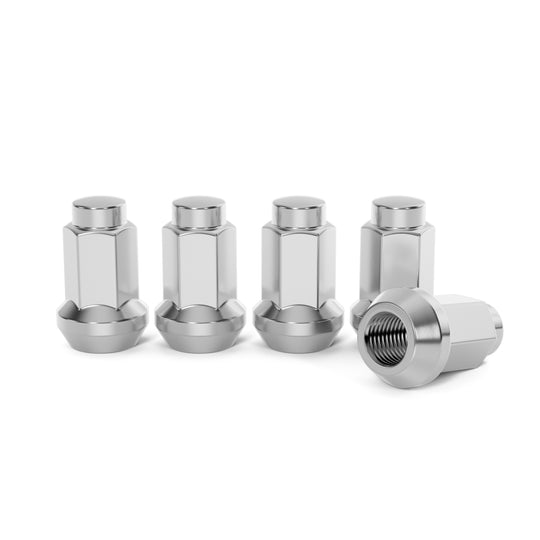 Rocktrix Cone Closed Bulge Silver Lug Nuts for ATV / UTV