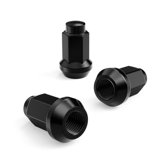 Rocktrix Cone Closed Bulge Black Lug Nuts for ATV / UTV