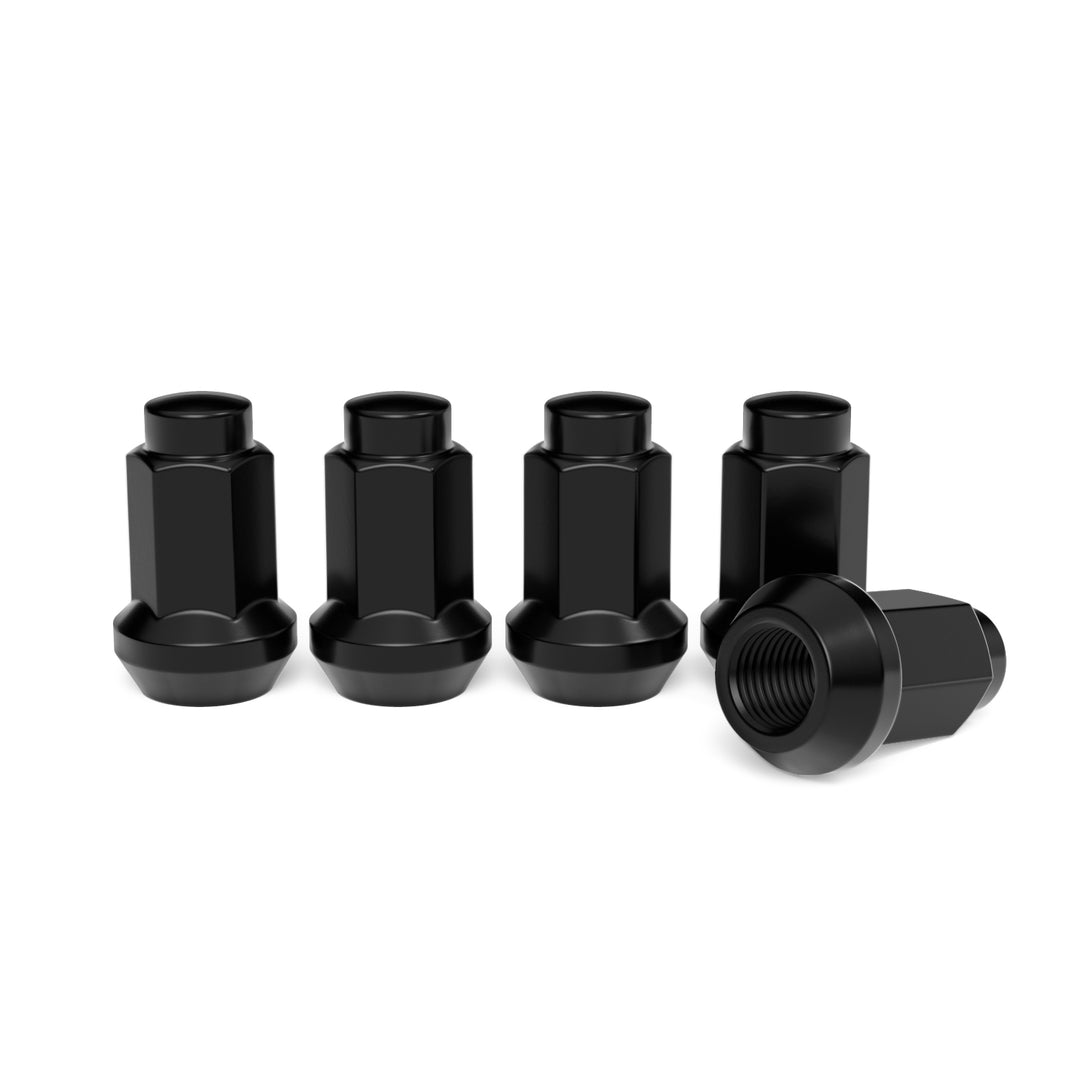 Rocktrix Cone Closed Bulge Black Lug Nuts for ATV / UTV