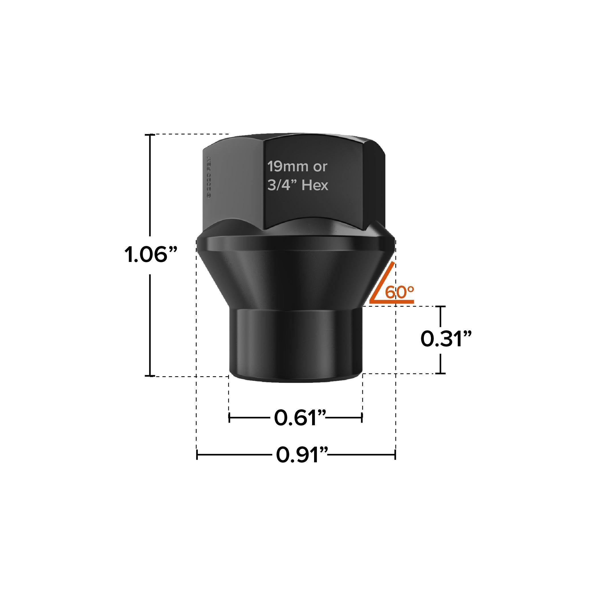 M12x1.5 ET Lug Nuts - Pack of 24 – Rocktrix Offroad
