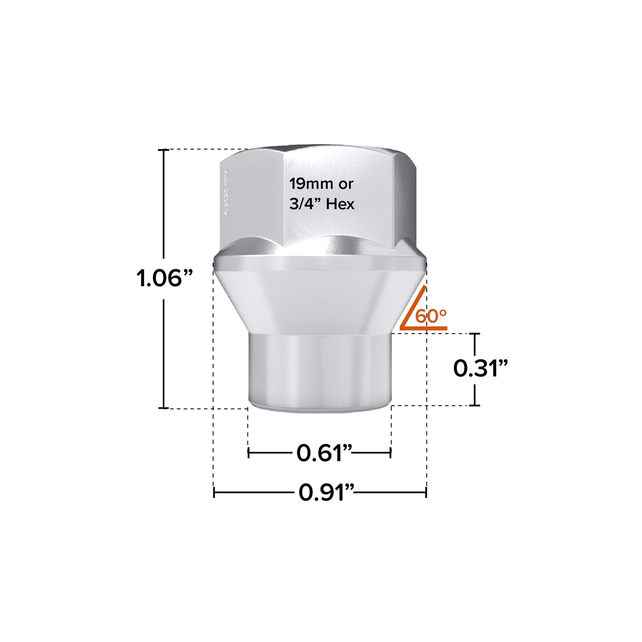 M12x1.5 ET Lug Nuts - Pack of 24 – Rocktrix Offroad