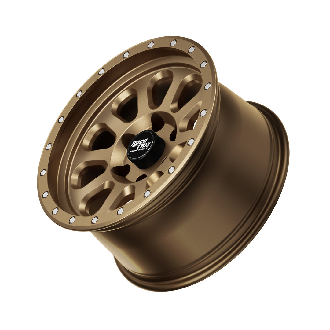 RockTrix RT111 Teardrop Multispoke Wheel - Matte Bronze 6 lug holes