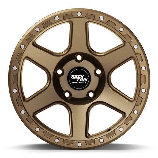 RockTrix RT112 Six Spoke Classic Wheel - Matte Bronze 5 lug holes