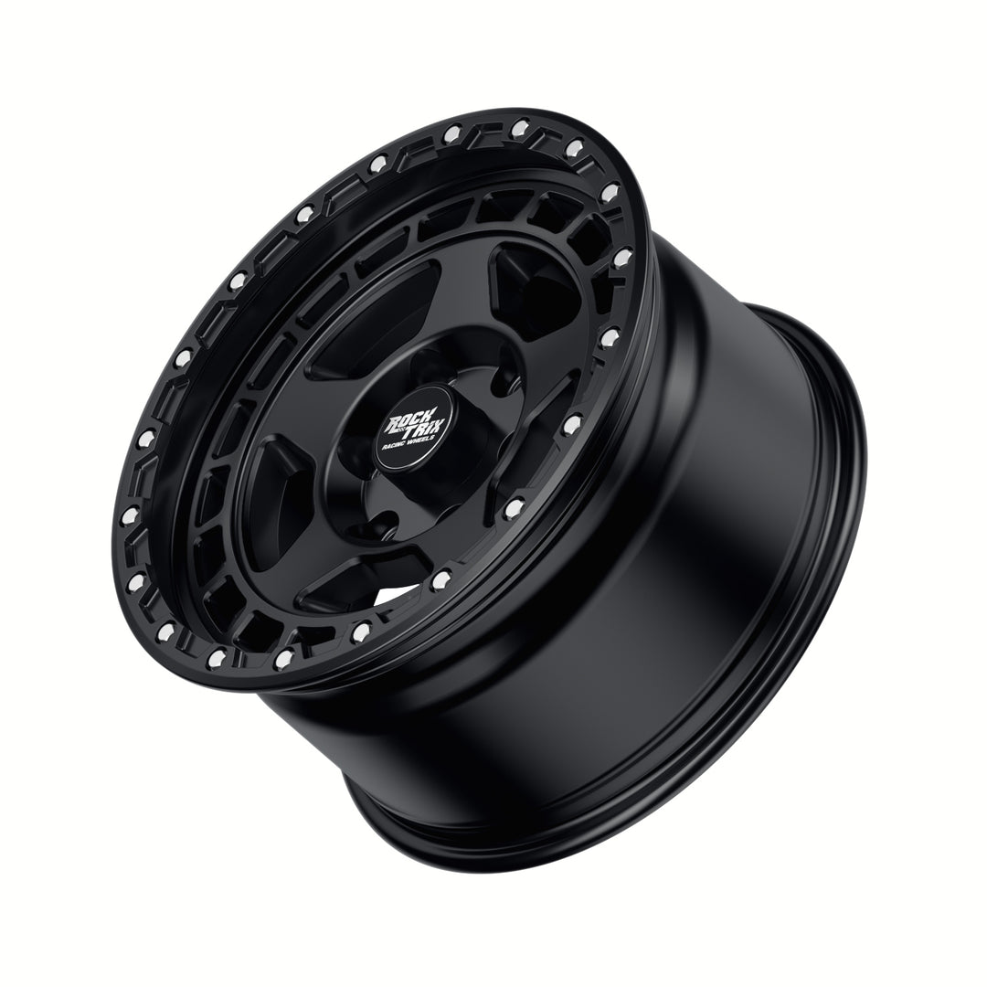 RockTrix RT115 Modern Five Spokes Wheel -  Matte Black 6 Lug Holes